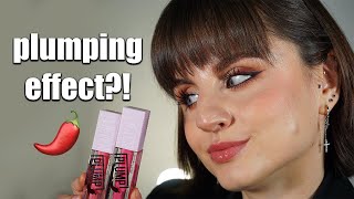 new Maybelline Lifter Plump gloss review [upl. by Llednor]