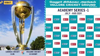 LOONGS CRICKET CLUB Vs VELLORE CRICKET ACADEMY  VELLORE CRICKET GROUND [upl. by Naeerb]