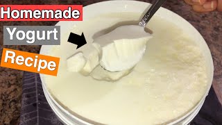 How to Make Yogurt at Home  Homemade Yogurt Recipe [upl. by Lambert725]