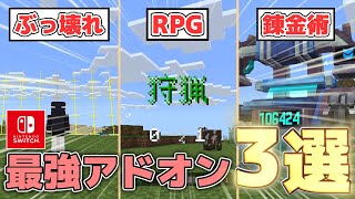 買うならコレ！とにかくおすすめな最強アドオン3選！【アドオン紹介統合版マイクラ】 [upl. by Nogam]