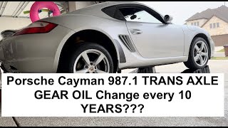 10 year Porsche Cayman Trans Axle Gear oil change amp how to do it  homePorscheClubofAmerica [upl. by Magee]