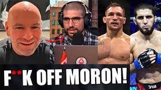 Dana White GOES OFF after Ariel Helwani Tries to Be His Friend Again Makhachev vs Chandler Jiri [upl. by Cayla]