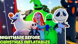 Nightmare Before Christmas Halloween Inflatables Collection 2024 Walmart amp Home Depot [upl. by Anastas]