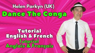 Dance The Conga Line Dance Tutorial English and French  Tutoriel Anglais amp Français [upl. by Shevlo158]