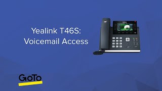 Yealink T46S Check Voicemail [upl. by Billen817]