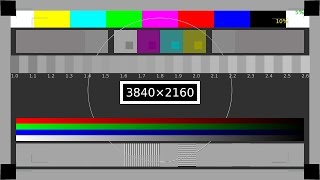 4K UltraHD Test Pattern [upl. by Courtund]