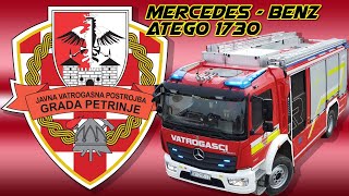 NOVO navalno vozilo Mercedes Atego 1730 JVP Petrinja Fire brigade Petrinja Croatia [upl. by Nimajneb]