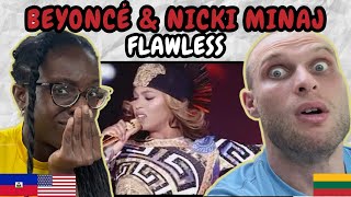 REACTION TO Beyoncé amp Nicki Minaj  Flawless Live at On The Run Tour  FIRST TIME WATCHING [upl. by Jutta398]