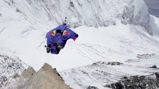 Everest Valery Rozov records worlds highest base jump [upl. by Flavian]