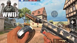 WORLD WAR HEROES WW2 FPS  ANDROID GAMEPLAY [upl. by Robbi]