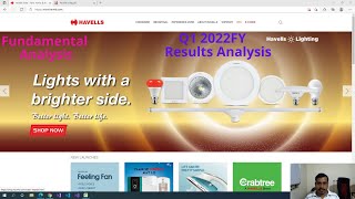 English  Havells India  Q1FY2022 Results Analysis [upl. by Inanuah249]