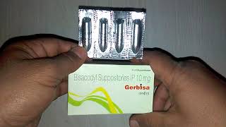 गेर्बिसा Suppository क्या है  Gerbisa Suppository uses side effect composition how to use amp review [upl. by Reyotal]