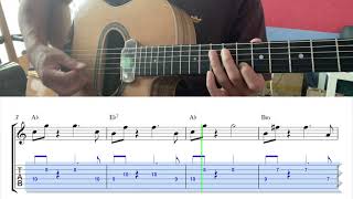 Dinette  Django Reinhardt EASY Theme  Gypsy Jazz Guitar Tabs [upl. by Rafaj464]