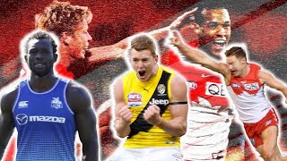 UNLIKELY BIG GOAL EFFORTS in the AFL [upl. by Lahpos372]