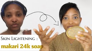 What to use for skin Makari 24k Rose Gold soap  skin lightening MakarideSuisse [upl. by Eigna]