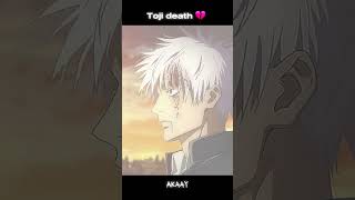 Toji death 💔  anime jujutsukaisen animeedit toji tojifushiguro gojo gojosatoru viralshort [upl. by Ajet]