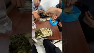 Eating Mummy Ke Hato Ka ￼Sarso Da Saag College shorts [upl. by Adnar]