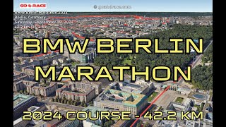 BMW Berlin Marathon 2024 fly over the marathon course [upl. by Lezirg]