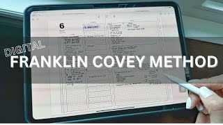 How I use the Franklin Covey method  FREE digital planner [upl. by Nnauol]