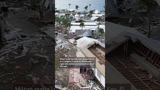 Massive Destruction From Hurricane Miltons Storm Surge in Florida [upl. by Wooldridge]