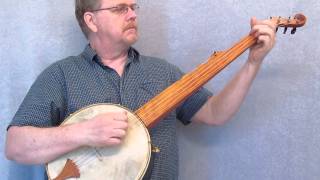 Minstrel Banjo replica of William Boucher banjo  Civil War music 1800s [upl. by Adler333]