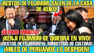 ASÍ FUE TRASLADADO LOS RESTOS DEL MEJOR PRESIDENTE DEL PERÚALBERTO FUJIMORI AL MINISTERIO D CULTURA [upl. by Tully]