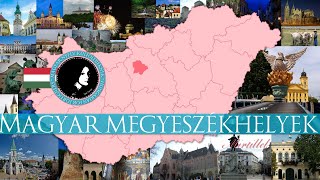 Magyar megyeszékhelyek │ Hungarian county seats │ Hungarian for foreigners [upl. by Kaja]