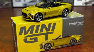 Mini GT  Bentley Mulliner Bacalar 4k [upl. by Faydra]