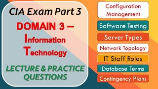 CIA Exam Part 3 Information Technology Lecture amp Practice Questions  Certified Internal Auditor [upl. by Paddy]