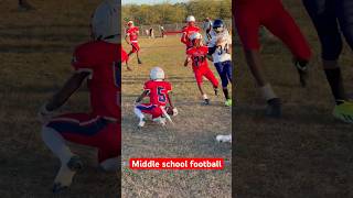 Great play Middle school football … almost to the crib [upl. by Adnawyt]