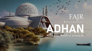 Adhan Fajr  Azan  Mishary Rashid Alafasy  English Translation HD  مشاري راشد العفاسي  أذان  AI [upl. by Nalani]