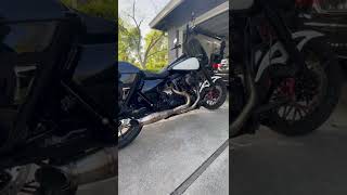 Harley Davidson Performance Bagger sound check with Sawicki Exhaust and a 120r [upl. by Kulsrud]