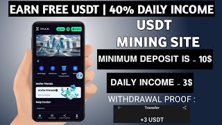 Usdt Earning Site  Earn Free Usdt  Best Usdt Investment site  New Usdt Mining  Usdt Earning [upl. by Hourigan944]