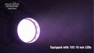 EUROLITE LED PAR64 RGB 10mm Short [upl. by Akimihs]