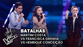 Martim Costa vs Francisca Grenha vs Henrique Conceição  Batalhas  The Voice Kids Portugal 2024 [upl. by Notloc]