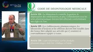 SIPHAL 2023  Déontologie médicale et industrie pharmaceutique  DrMETTIOUI Nereddine [upl. by Hilaria]