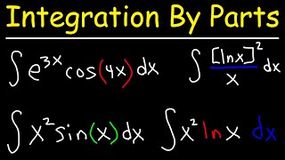 Integration By Parts [upl. by Harland]