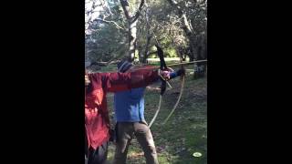 Longbow vs Recurve limb recoil 1 [upl. by Ynettirb202]