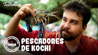 PESCADORES DE KOCHI  Coisas que Nunca Comi na Índia [upl. by Earahc]