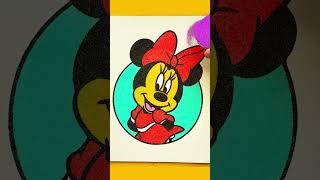 Sand painting Minnie Mouse [upl. by Neerol990]