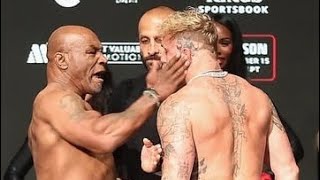 Mike Tyson SLAPS Jake Paul after outweighing rival as tempers boil over night before Netflix fight [upl. by Adolphe]