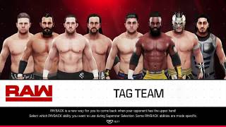 WWE 2k19 8 Man Elimination Tag Team Match [upl. by Welch]