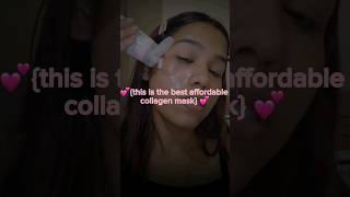 best affordable collagen mask 💕 skincareroutine short [upl. by Noskcaj]