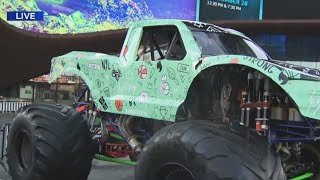 Monster truck unveiling at Barclays Center [upl. by Suirauqed]