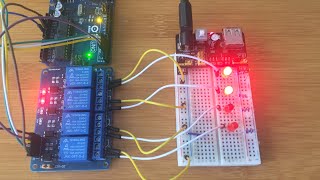 HOW TO INTERFACE 5V 4 CHANNEL RELAY MODULE WITH ARDUINO [upl. by Yllas]