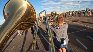 legacy high school marching band 2024 elementum 2nd trombone run [upl. by Amy175]