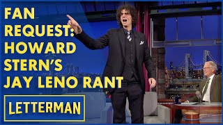 Howard Stern Rages Against Jay Leno  Letterman [upl. by Neelhsa]