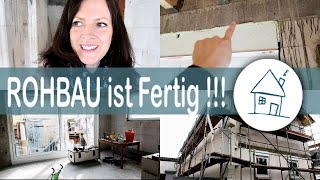 Der ROHBAU ist FERTIG  FENSTER sind DRIN  Wir bauen ein HAUS 🏡  Massivhaus  Folge 6  Rebekka [upl. by Dael]