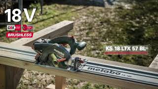 Metabo KS 18 LTX 57 BL 18 volt Cordless Circular Saw [upl. by Zehc306]