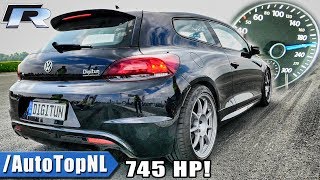 745HP VW Scirocco R 20 TSI  ACCELERATION SOUND amp 12 MILE by AutoTopNL [upl. by Cully]